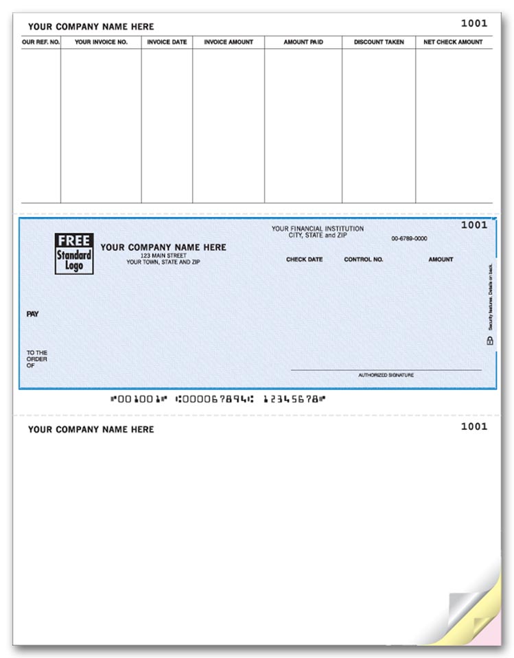 These Laser Accounts Payable Checks are perfect for paying your payables. With 2 detachable stubs. Choose your background.