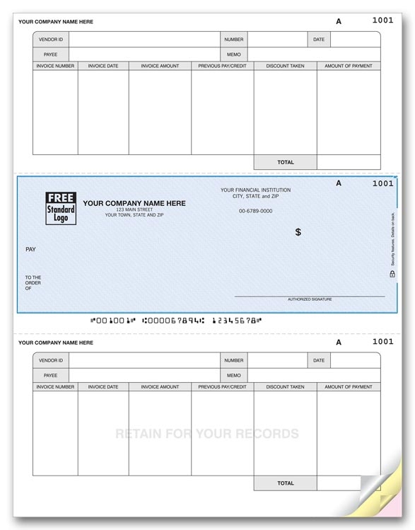 DLM276 - Laser Middle Accounts Payable Check