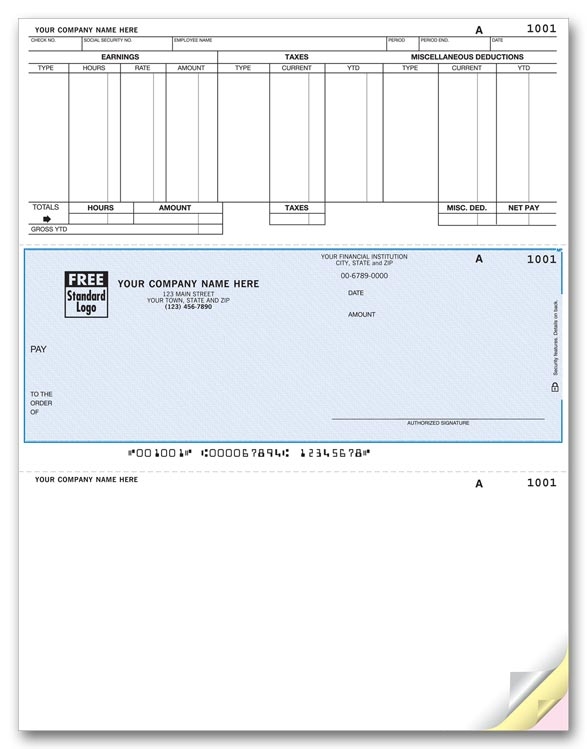 DLM314 - Custom Printed Payroll Checks