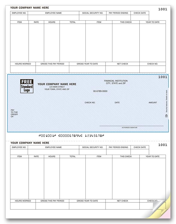 These Laser Peachtree Payroll Checks are perfect for paying your employees.