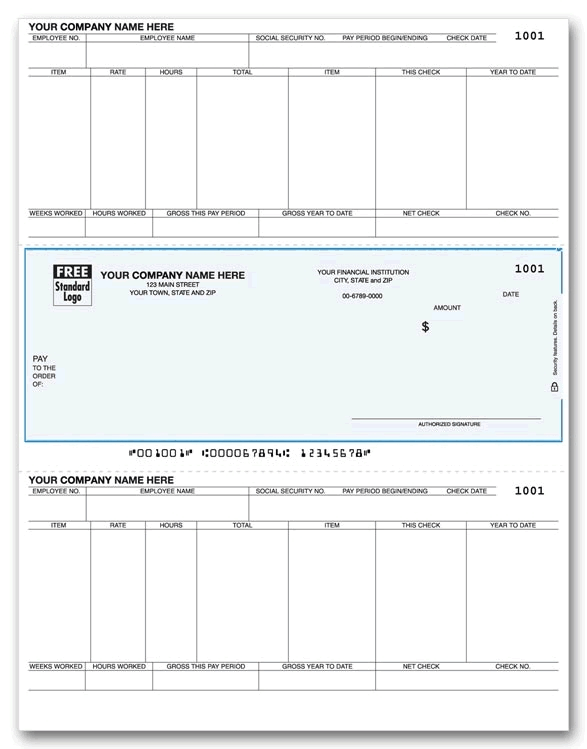 These Laser Peachtree Payroll Checks are perfect for your business. For use with inkjet and laser printers.