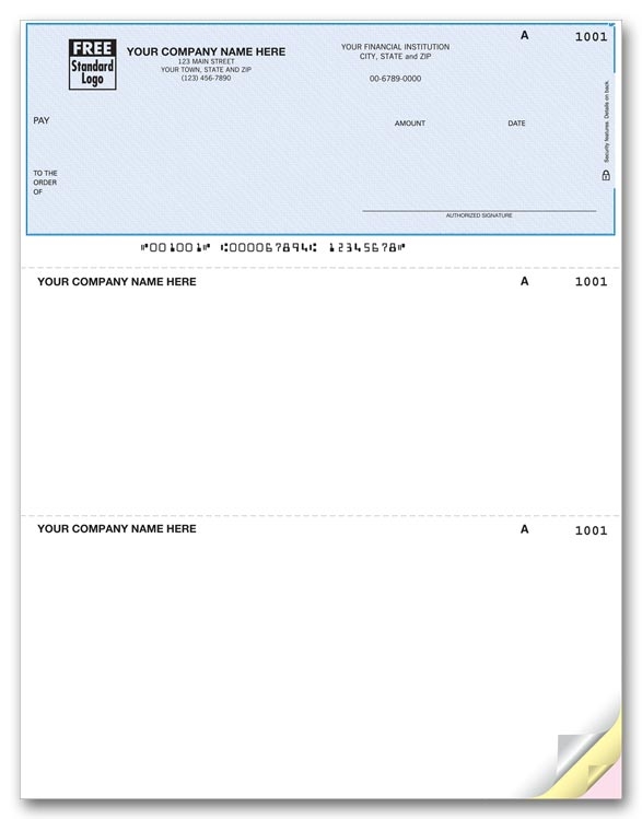 DLT112 - Laser Personalized Checks, Consecutively Numbered
