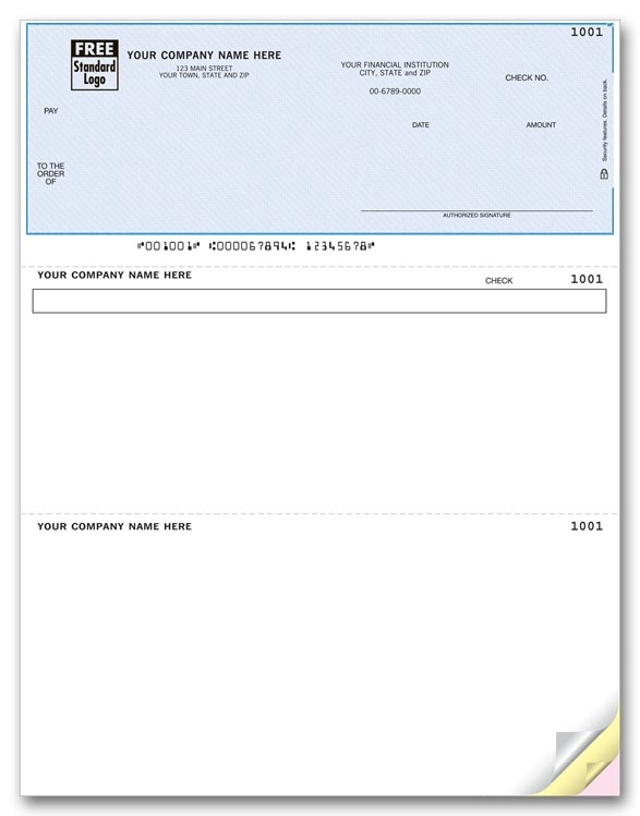These Simply Accounting Laser Checks are perfect for paying any necessary bill.