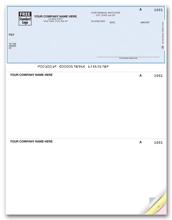 DLT120 - Laser Personalized Checks, Safety Paper