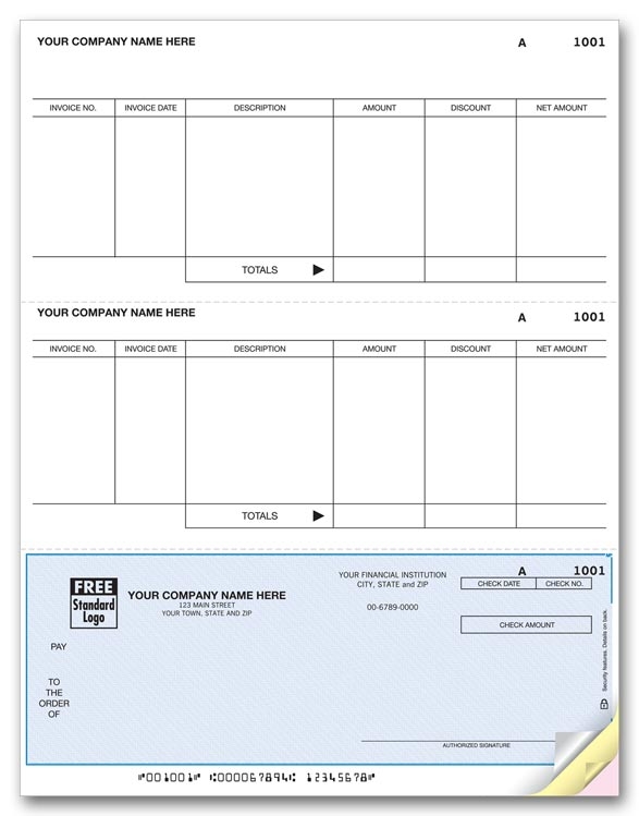 Laser Accounts Payable Checks allow you to pay many invoices at once. Use with your inkjet or laser printer.