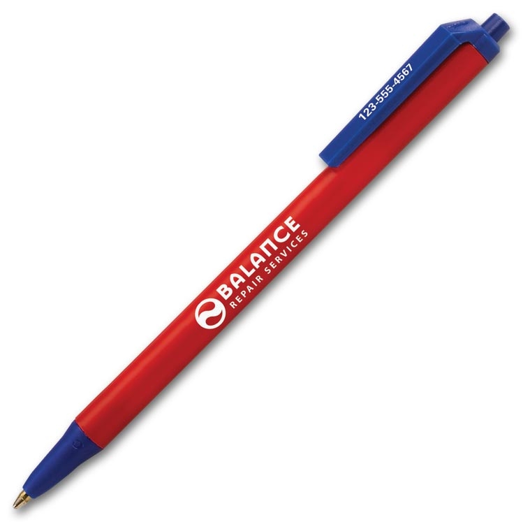 This customized BIC pen has enough ink to ensure long lasting writing.