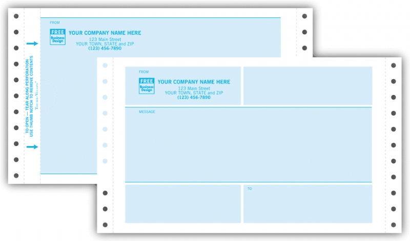 D9661 - Continuous One-Way Self Mailers