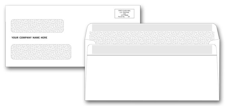5022C - Confidential Self-Seal Envelopes - Two Window Envelopes