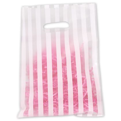 The trendy patterns in our exclusive Frosted Merchandise Bags are versatile for use with many store applications.