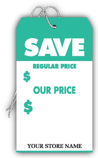 6040 - Personalized Price Tags - Large Price Tags