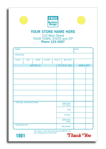607 - Jewelry Order Forms | Custom Jewelry Order Forms