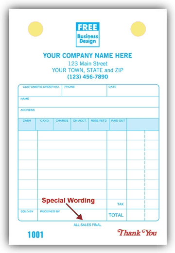 These convenient register forms ensure you record all of your necessary information.