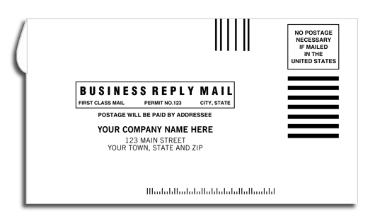 634BR - Custom Small Business Reply Envelopes