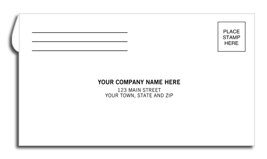 634CR - Small Courtesy Reply Envelopes Custom Printing