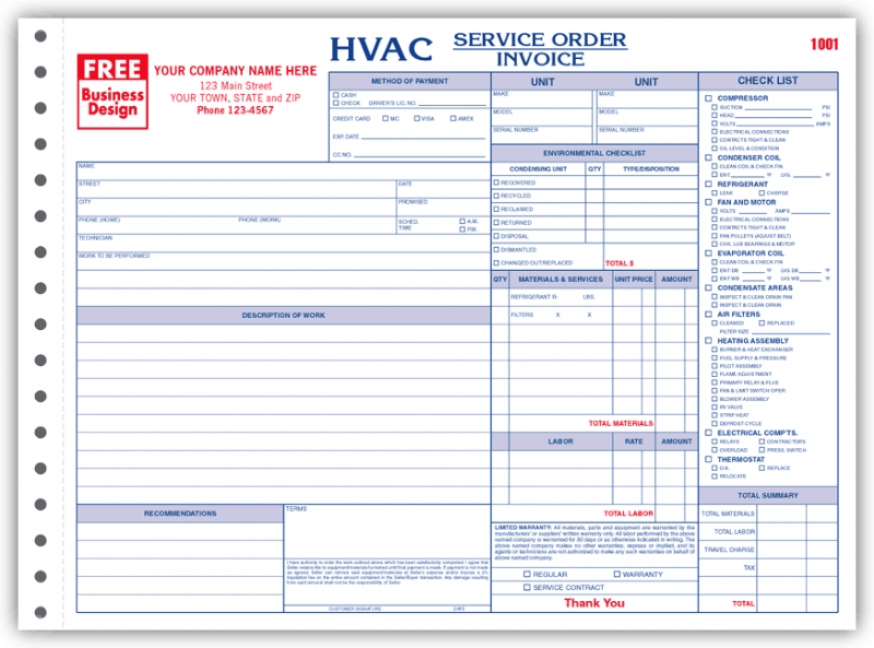 6534 - HVAC Service Order Form