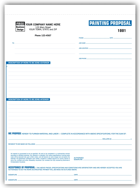 6573 - Custom Painting Proposal Form