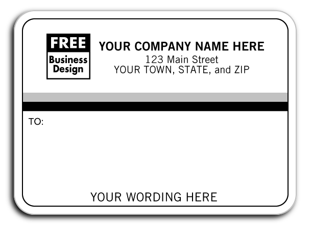 70 - Padded Mailing Labels, Black & White