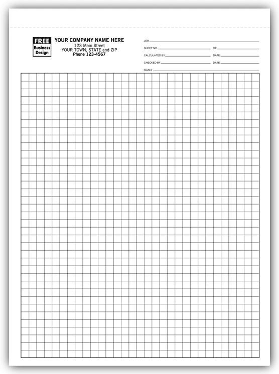 7205 - Carbonless Engineering Graph Paper