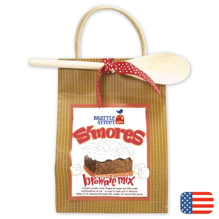 Custom S'Mores Brownie Mix to promote business
