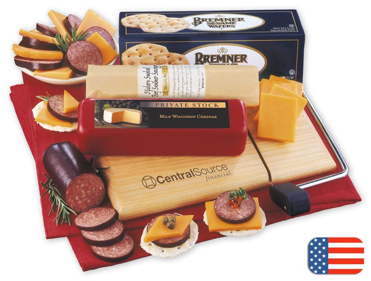 Classic Just Great Cheese & Crackers with personalization