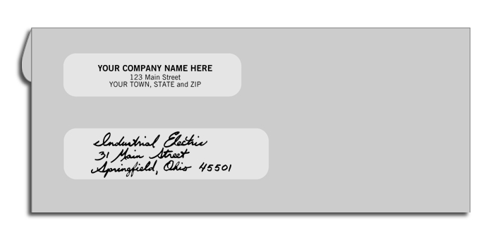 773 - Gray Voucher Check Envelopes