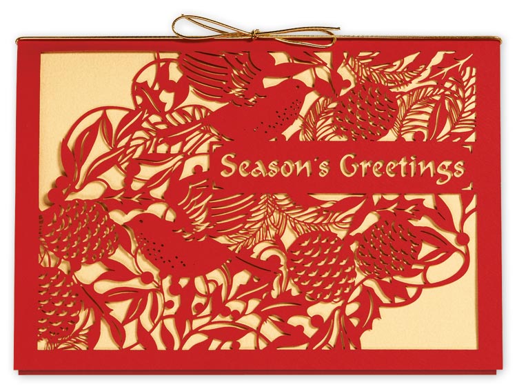 H14602, Storybook Bough Holiday Cards