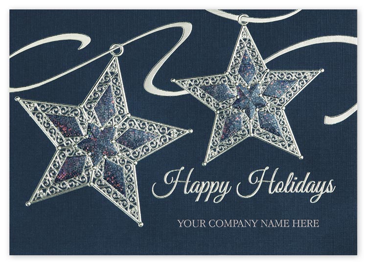 H14605, Star Shine Holiday Cards
