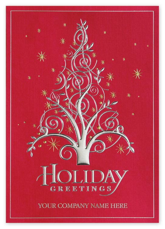 H14613, Vine Pine Holiday Cards