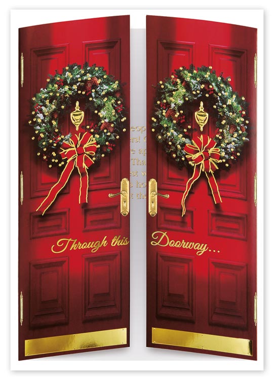 Holiday card with charming and eye catching design with personalized message inside
