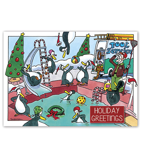 Perfect for those in the Pool Services Industry, this card sends your very best wishes.
