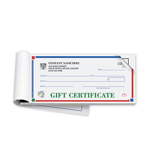 These simple gift certificate books are ideal for accruing new customers.