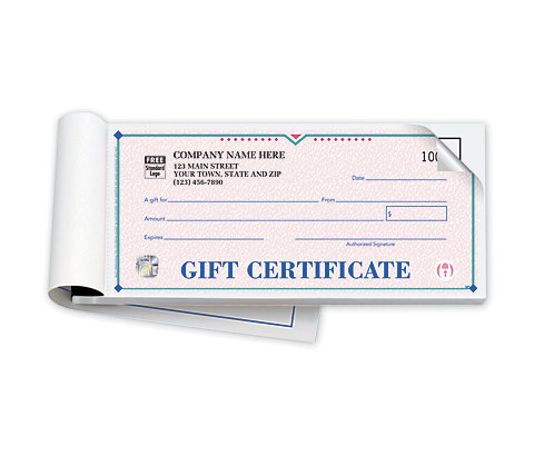 These gift certificate books are great for attracting new customers.