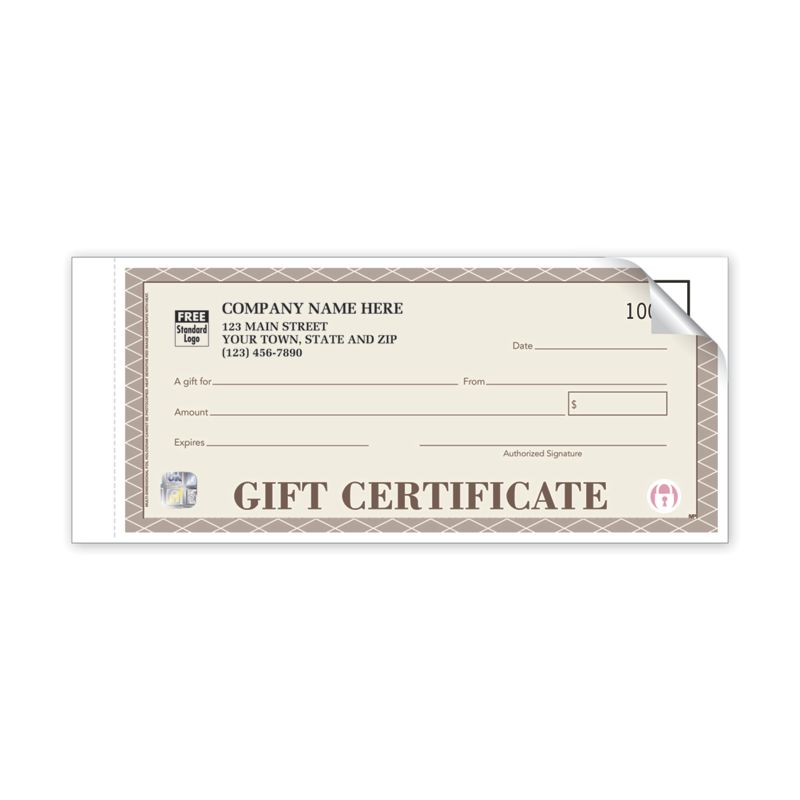 Ensure your company is safe from fraud and accrue new customers with these customized Santa Fe Gift Certificates.