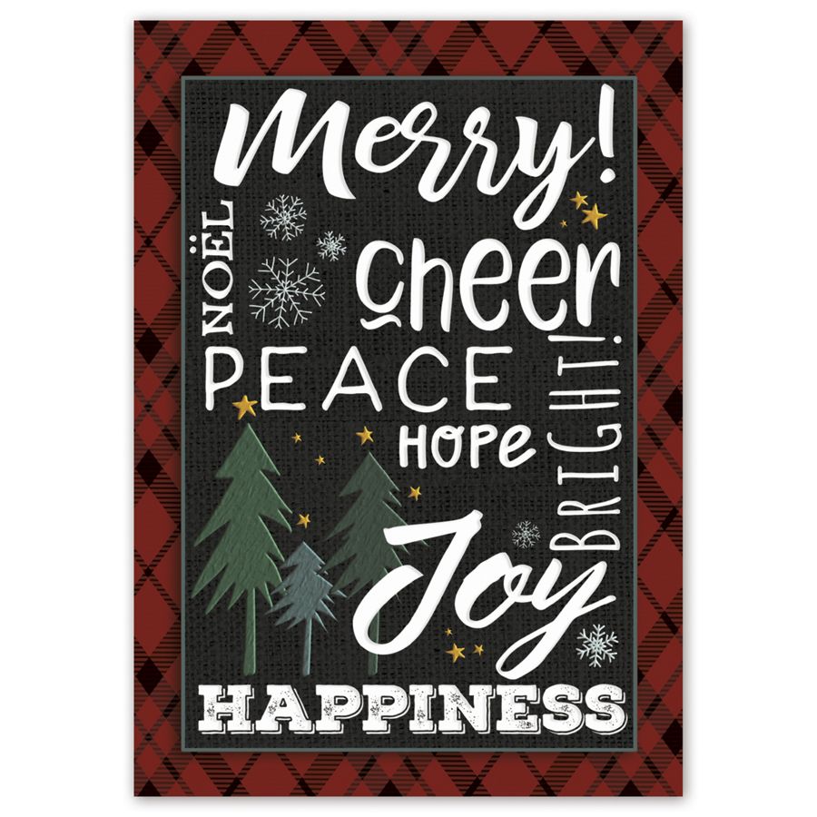 Holiday greeting cards with a peaceful theme