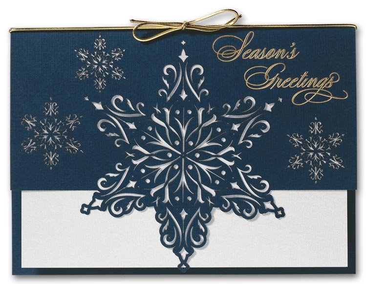 H2605 - Recycled Holiday Cards - Star of Snow