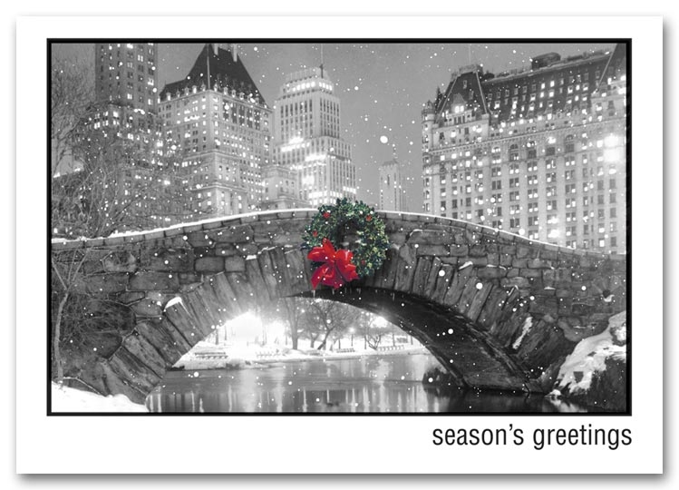 H57870 - Wreath Holiday Cards - Nostalgic Greetings