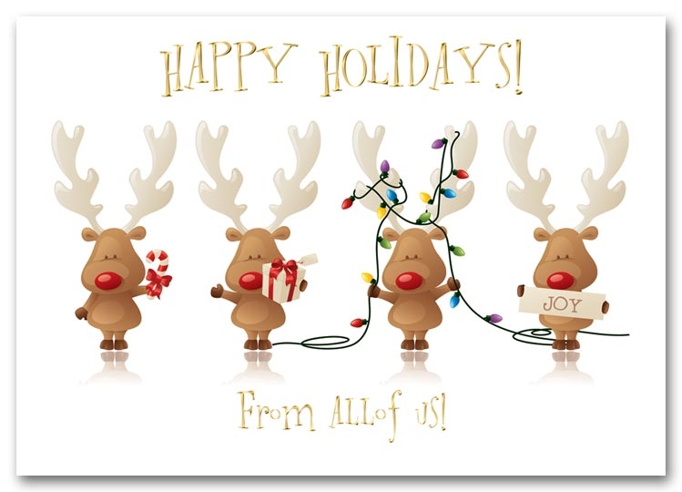 HH1634 - Reindeer Holiday Cards