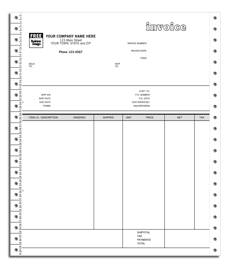 9088 - Personalized Peachtree Continuous Invoices