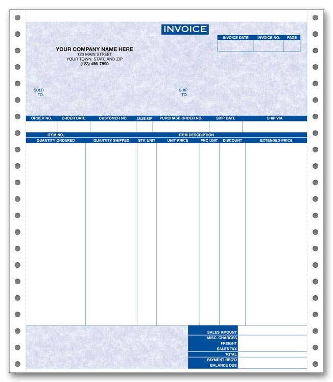 9190G - RealWorld Continuous Invoice