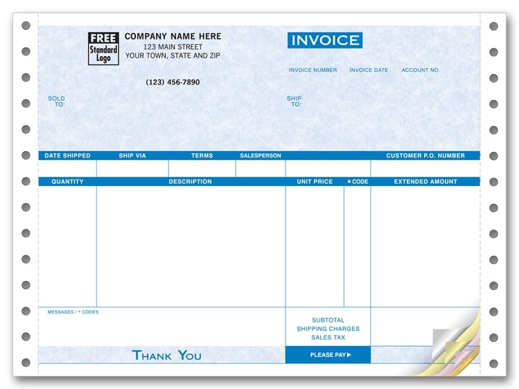 9206G - Compact Continuous Invoices Printing