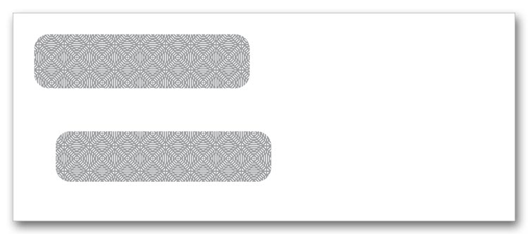 92534 - Double Window Self Seal Check Envelopes