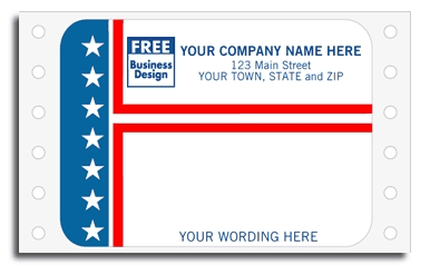 9365 - Patriotic Continuous Mailing Labels