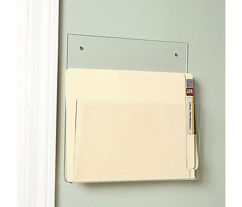 Keep files organized and out of the way yet instantly accessible with this handy wall holder.
