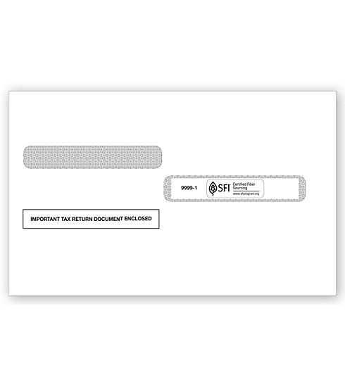 TF99991 - Double-Window Envelope - W-2