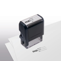 103010, Paid w/ lines Stamp - Self-Inking