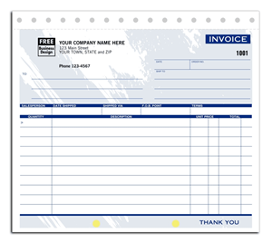 Compact Invoices - Color Collection, 3-Parts