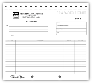 Compact Carbonless Invoices
