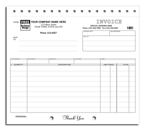 Compact Mailing Label Invoices