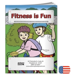 109280, Fitness Is Fun Coloring Book