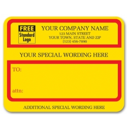 1200C, Jumbo Padded Mailing Label with Special Wording